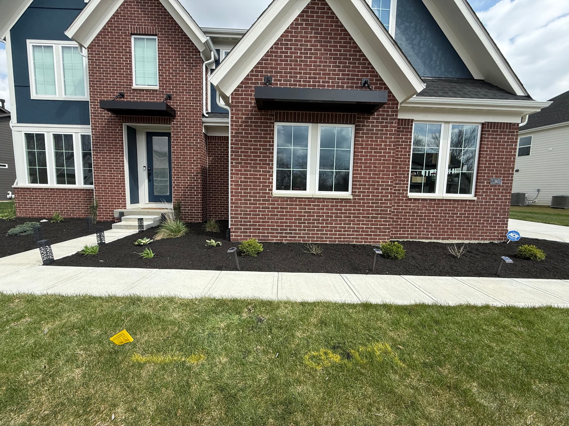 Front and Backyard Landscape Installation in Fishers IN image