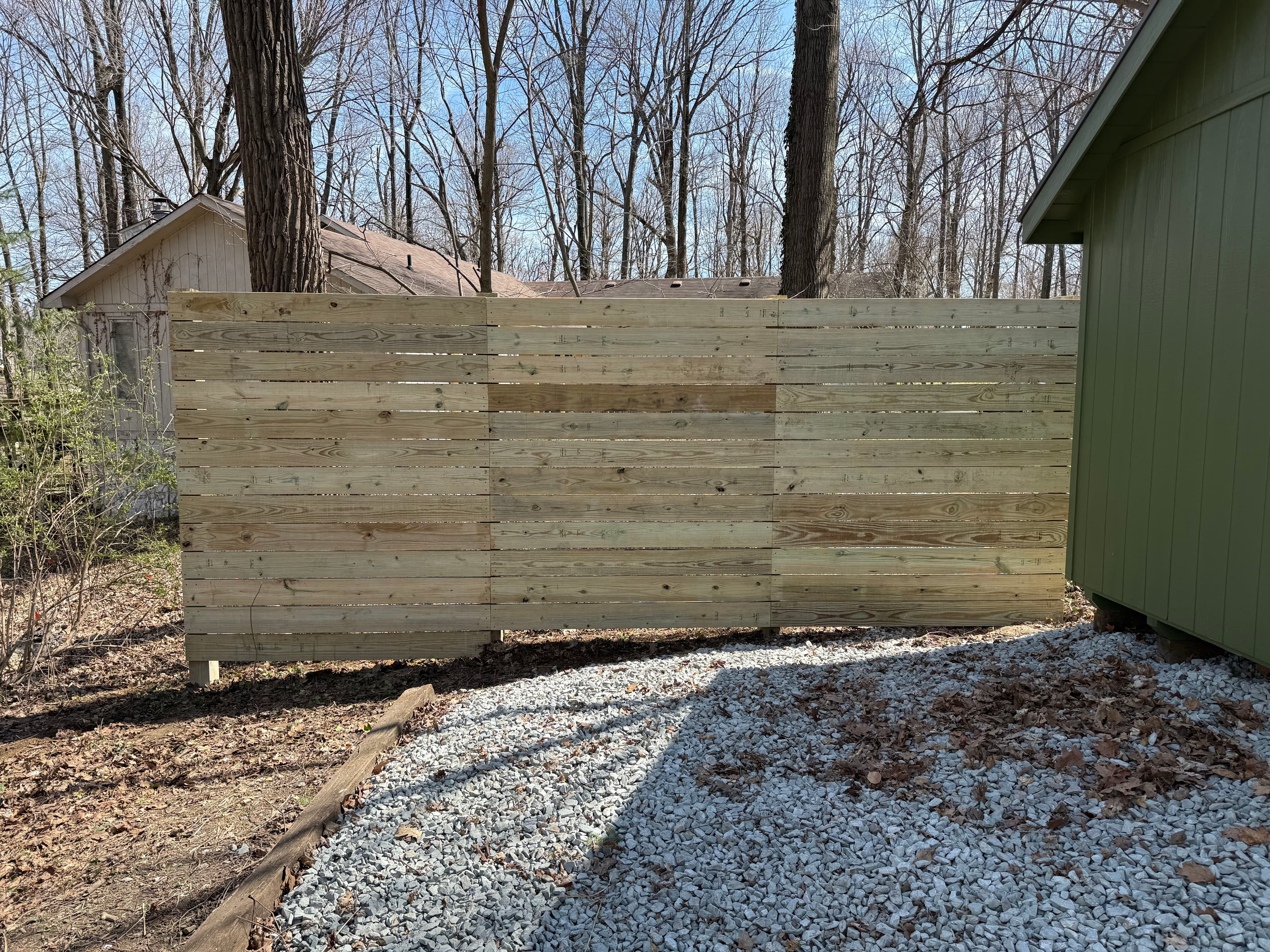 Project Beautiful Wooden Fence Completed in Cicero image
