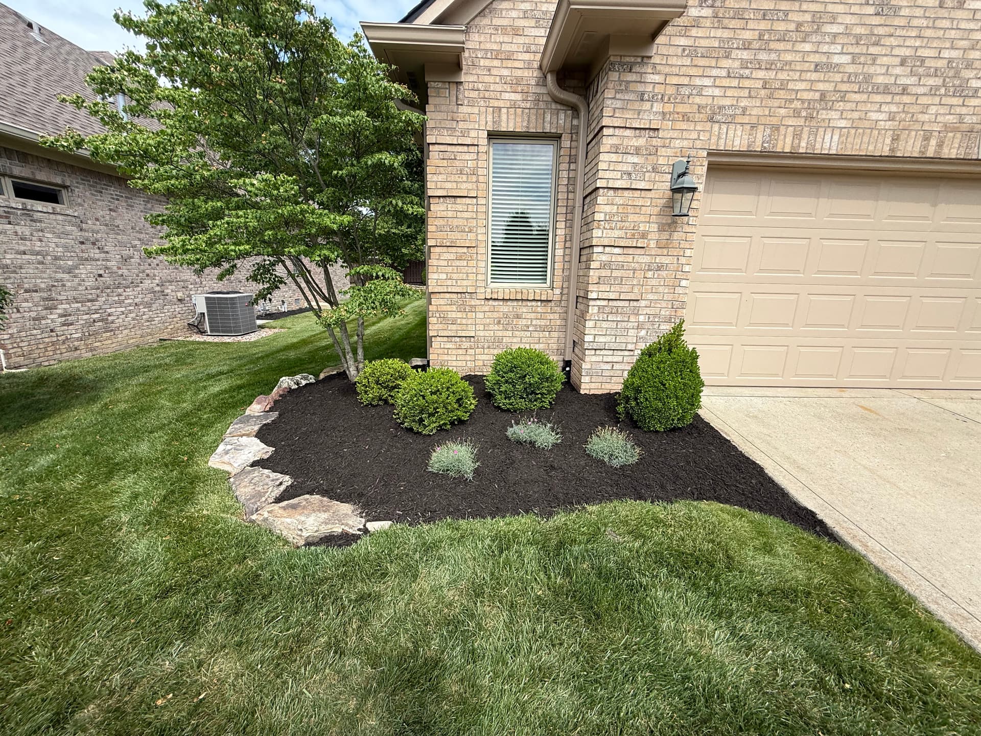 Gallery photos for Black Mulch and Clean Beds Make a Big Difference in Noblesville: Image #6