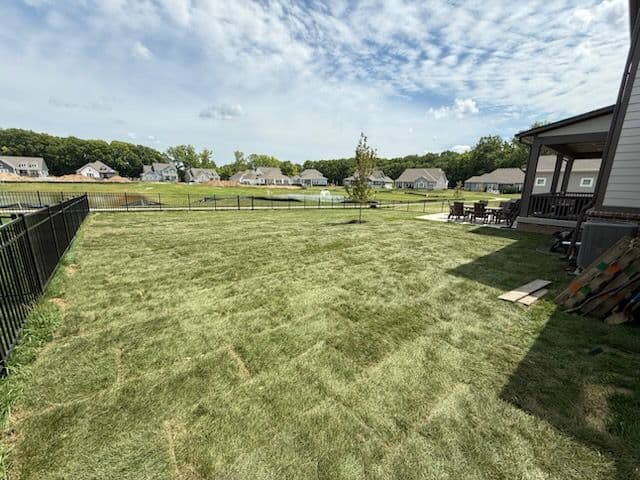 Project Fishers Yard Transformed with Fresh Sod image