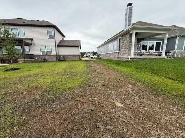 Gallery photos for Fishers Yard Transformed with Fresh Sod: Image #2