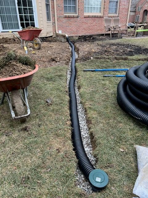 Backyard Drainage Solution in Fishers, IN image